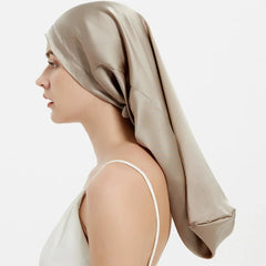 Bonnet 100% soie pour cheveux long