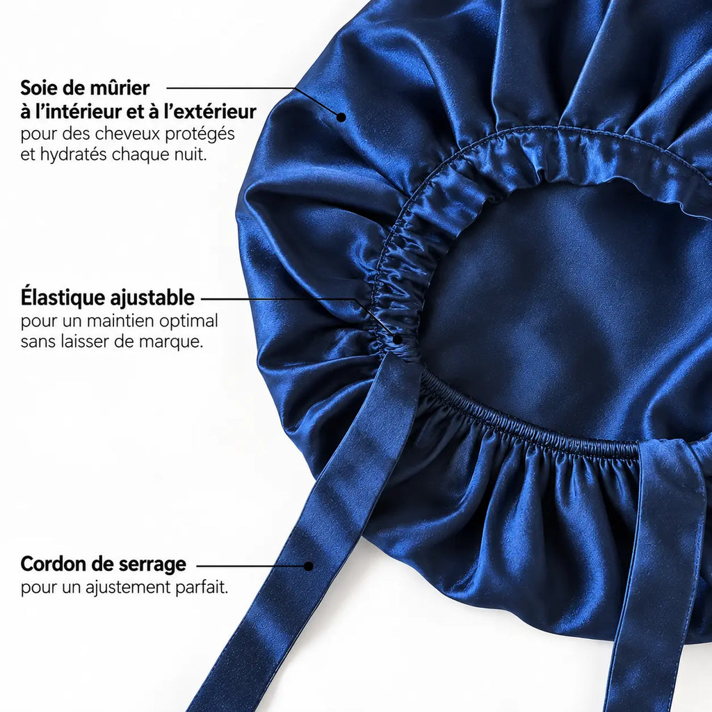 Bonnet Cheveux Soie de Murier Secret de Soie