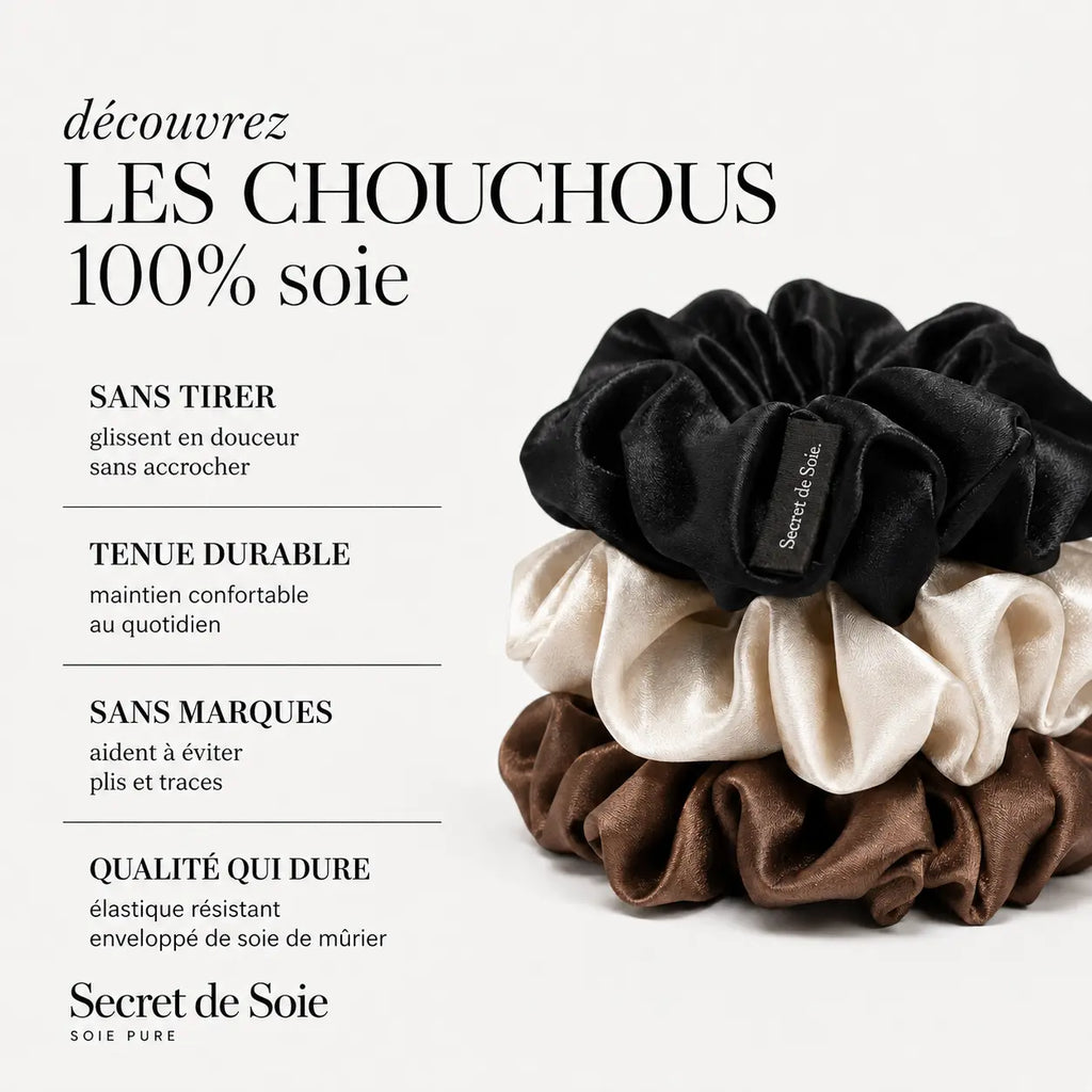Chouchous en soie x3 Secret de Soie