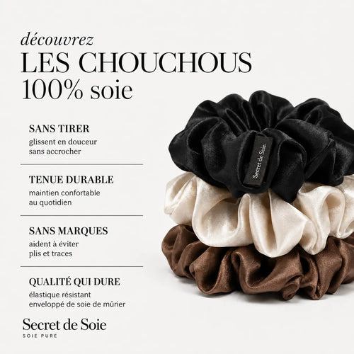 Chouchous en soie x3 Secret de Soie