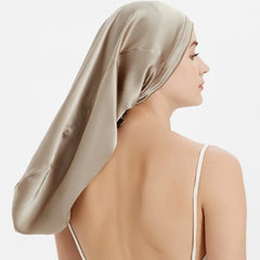 Bonnet 100% soie pour cheveux long